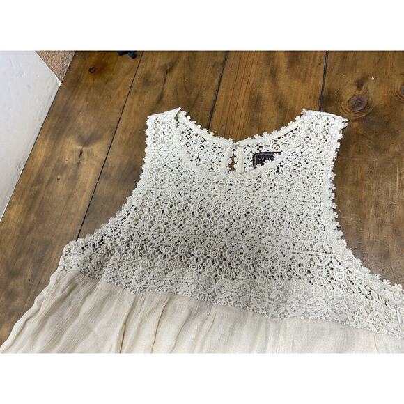 Double D Ranch Womens Shift Dress Large Teal Ombré Crochet Trim Boho Large - Picture 3 of 15